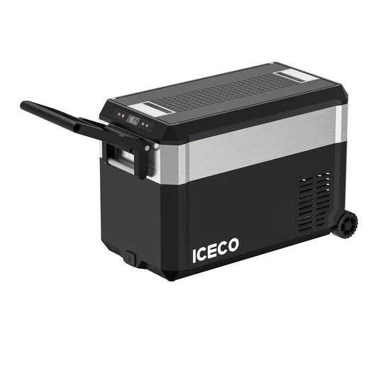 ICECO JP40 Pro Dual Zone Wheeled 39QT Portable Cooler Silver