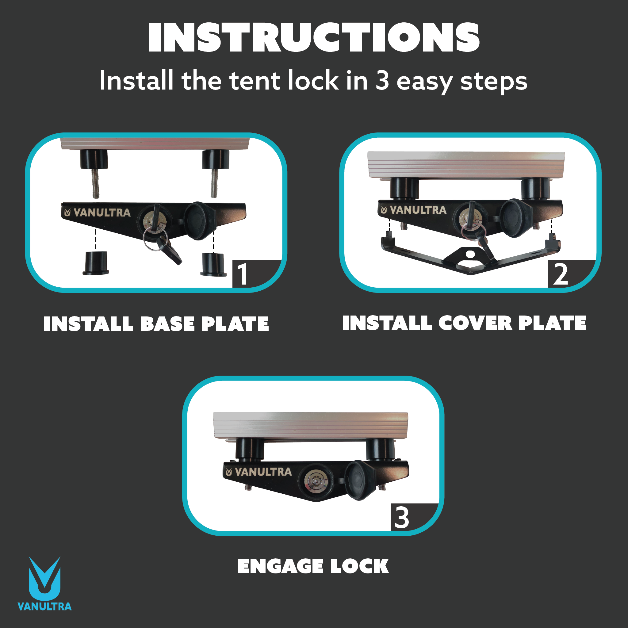 The Gatekeeper - Locking Tent Mount