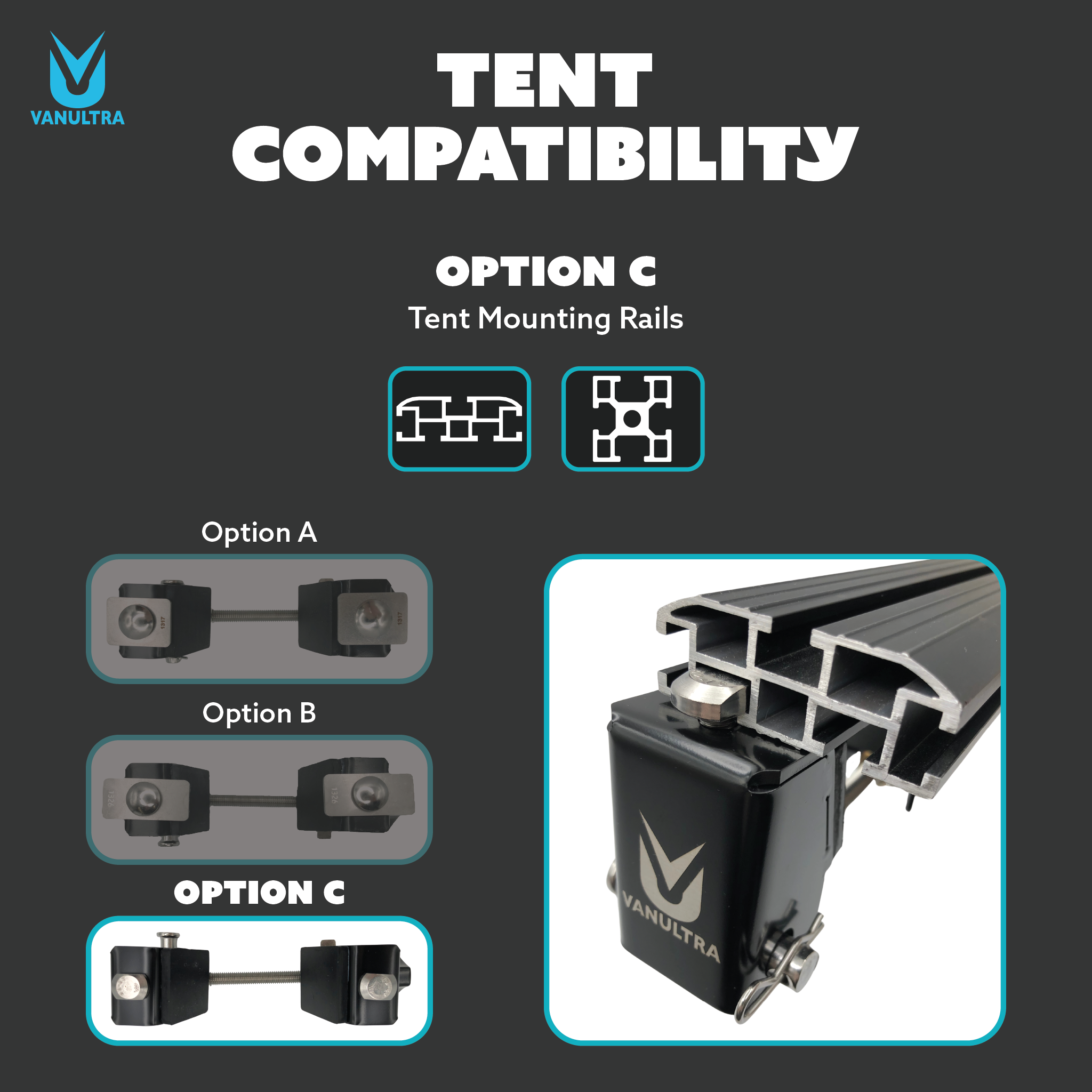 The Slipstream - Quick Release Tent Mounts