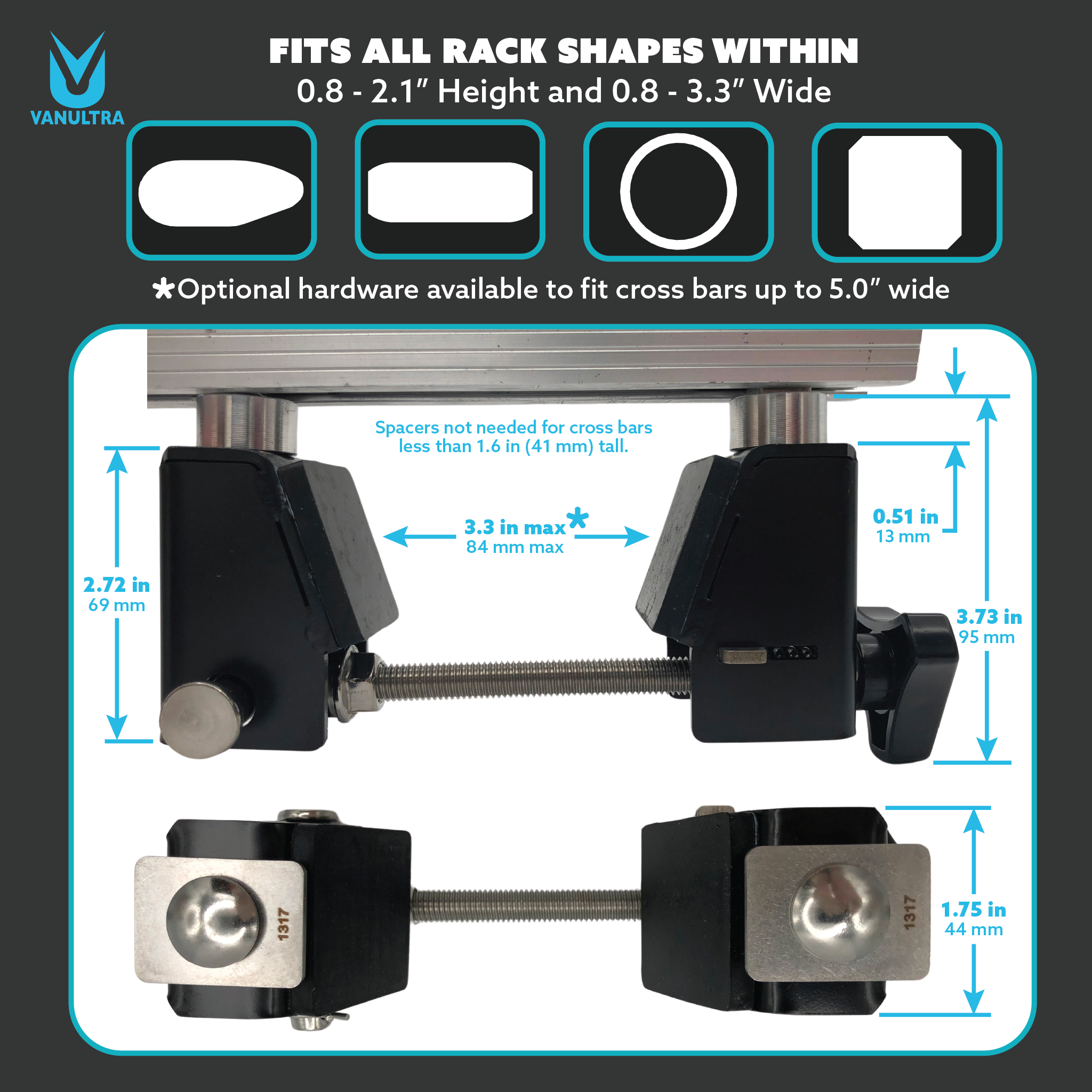 The Slipstream - Quick Release Tent Mounts (Option A)